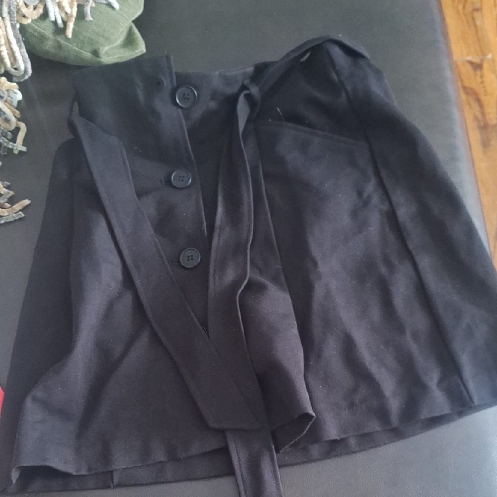 Black Button-Up Skirt